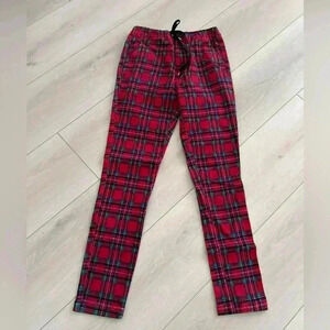 Urban Outfitters Red Green Black Plaid Punk Pants Medium stretchy